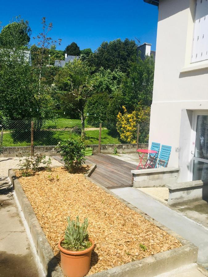 Logement Independant,Calme A 2 Pas Du Centre Ville Lannion Esterno foto